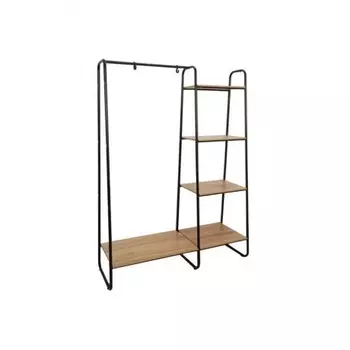 Гардеробная система с полками Скандинавия 1 , 110х38,5х147 см, черный, ГСС1 Ч