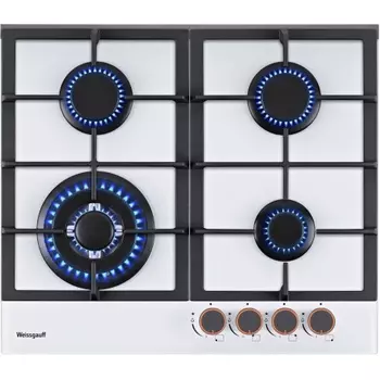 Газовая варочная поверхность Weissgauff Premium HGRG 641 WG белый