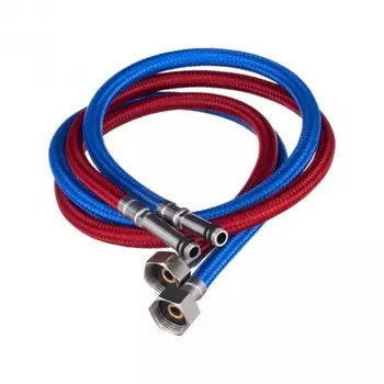 Гибкая подводка Славен для смесителя, нейлон, гайка 1/2", штуцер М10", 60/70, пара, 500 мм (СЛ-ЗП-069)