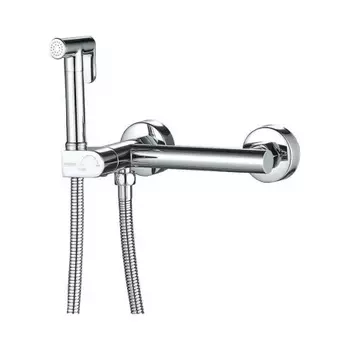 Гигиенический душ со смесителем Haiba хром (HB5514)