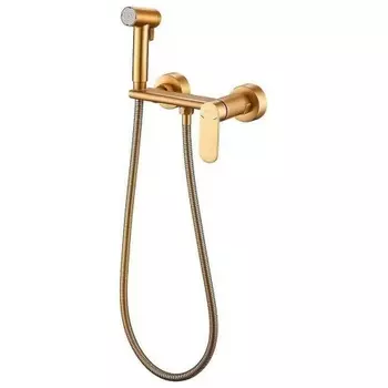 Гигиенический душ со смесителем Haiba матовое золото (HB5516-5)