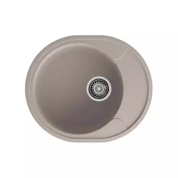 GRANFEST Мойка URBAN 857L 1-чаша+крыло 570*480мм, монтаж: врезной, материал: кварц, цвет: песочный