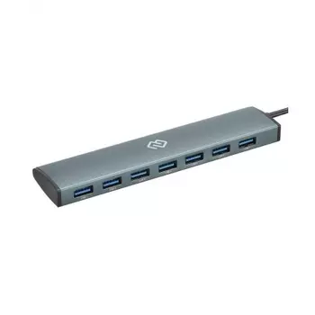 Хаб-разветвитель USB-C Digma HUB-7U3.0-UC-G 7порт. серый