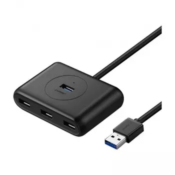 Хаб UGREEN USB концентратор 4 х USB 3.0, 1 м, цвет черный (20291)