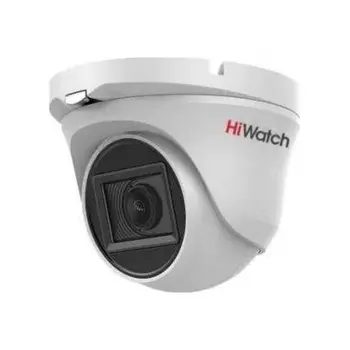 HiWatch DS-T283(B)(2.8mm) Купольная аналоговая камера, 1920x1080, 2 Мп, CMOS, 25 кадр/сек, EXIR до 20 м, IP66, пластик