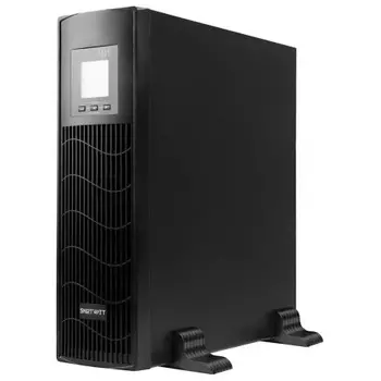 ИБП SMARTWATT UPS DATA 3kVA Line-interactive SIN 3000VA/2400W (Euro x1, IEC C13 x6, USB, RJ11/RJ45 protection, SNMP, LCD, 410x440x132(мм), 26,7 кг, гарантия 3года (ИБП) 12мес (АКБ)) (3703020030004)