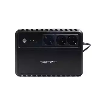 ИБП SMARTWATT UPS SAFE 400 Line-interactive 400VA/240W Brick (Euro x3, , LED, 255x175x93(мм), 3,7 кг, гарантия 3года (ИБП) 12мес (АКБ)) (3703020260001)