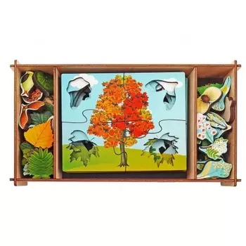 Игра-пазл "Деревья и что на них растет" (80 дет. 10 пазлов) арт.8638 /9