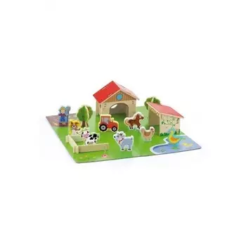 Игровой набор"Ферма 3D"30 деталей в коробке VIGA VG50540