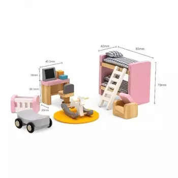 Игрушечная мебель "Детская комната" в коробке 44036
