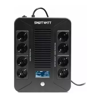 Источник бесперебойного питания Smartwatt Safe Pro 800 480Вт 800ВА черный