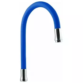 Излив Славен гибкий силикон, с аэратором, синий (СЛ-ЗП-115)