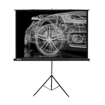 Экран напольный Cactus Triscreen CS-PST-124X221 черный