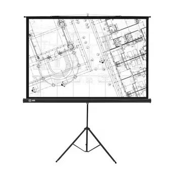 Экран напольный Cactus Triscreen CS-PST-127X127 черный