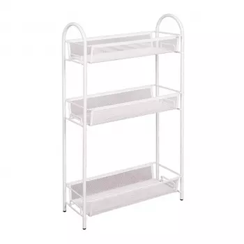Этажерка "Ладья 13" метал. (43*17*75,5 см) белый Э 399 Б