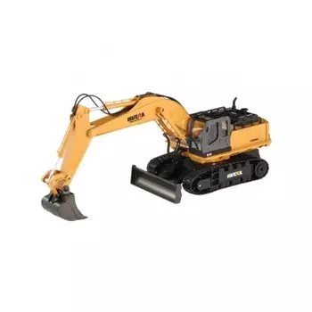Экскаватор 1:16 с бульдозерным отвалом на РУ (свет,звук) 1510