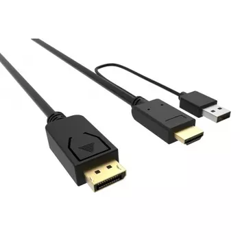 Кабель аудио-видео Buro HDMI (m)/DisplayPort (m) 3м. Позолоченные контакты черный (HDMI-DP-3M)