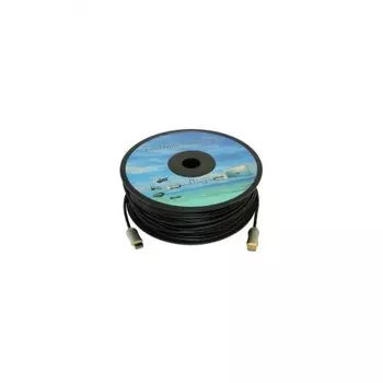 Кабель аудио-видео Fiber Optic HDMI (m)/HDMI (m) 35м. Позолоченные контакты черный