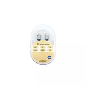 Кабель аудио-видео Lazco WH-111-B HDMI (m)/HDMI (m) 3м WH-111(3M)-B черный