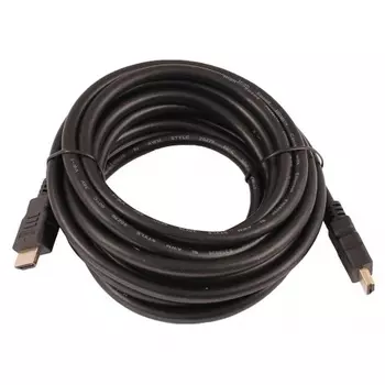 Кабель аудио-видео LAZSO WH-111 HDMI (m)/HDMI (m) 5м. Позолоченные контакты черный (WH-111(5M))