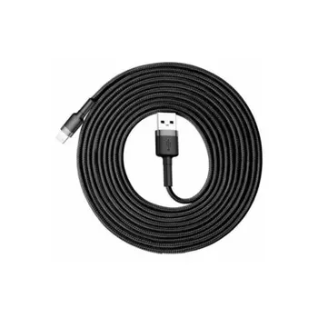 Кабель Baseus Cafule Cable USB - Lightning 2A 3m Grey-Black CALKLF-RG1