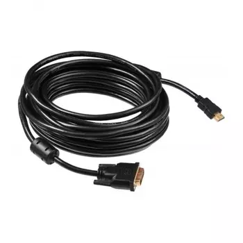 Кабель Buro HDMI-19M-DVI-D-10M HDMI (m) DVI-D (m) 10м феррит.кольца черный