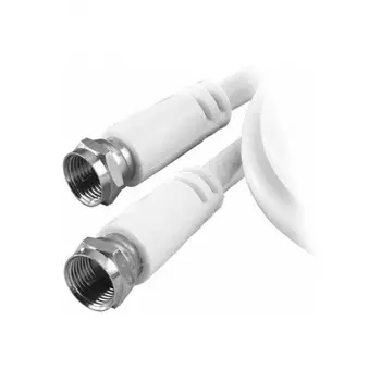 Кабель для спутниковой антенны Vivanco 44073.STC FV100-N.F (штырь) - F (штырь), белый, 10м