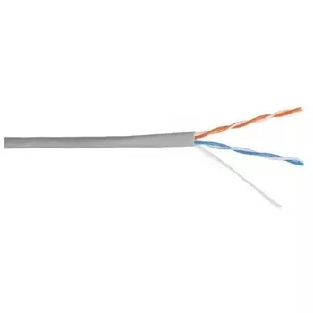 Кабель LANMASTER TWT UTP, 2 пары, Кат.5e, PVC, 305 метров, серый (TWT-5EUTP)
