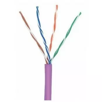 Кабель LANMASTER TWT UTP, 4 пары, Кат.5e, нг(А)-LS, IEC 60332-3, 305 метров, фиолетовый (TWT-5EUTP-NGLS)
