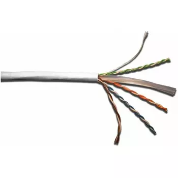 Кабель LANMASTER TWT UTP, 4 пары, Кат.6, LSZH, белый, 305 метров (TWT-6UTP-LSZH)