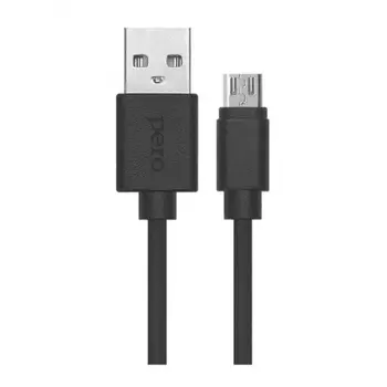 Кабель PERO DC-03 micro-USB 2А 1м черный