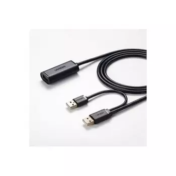 Кабель-удлинитель UGREEN US137 USB 2.0 Active, 5м, цвет черный (20213)