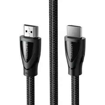 Кабель UGREEN HD140 (80404) HDMI 2.1 Male To Male Cable 8K Braided Cable. 3 м. черный