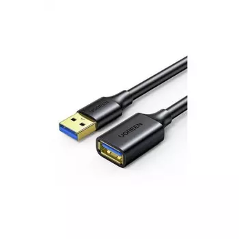 Кабель UGREEN US129 (30127) USB 3.0 Extension Male Cable. 3м. черный