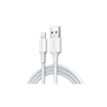 Кабель UGREEN US155 (20730) USB-A Male to Lightning Male Cable Nickel Plating ABS Shell White