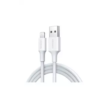 Кабель UGREEN US155 (80313) USB-A Male to Lightning Male Cable Nickel Plating ABS Shell White