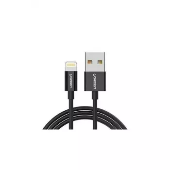 Кабель UGREEN US155 (80823) USB-A Male to Lightning Male Cable Nickel Plating ABS Shell Black