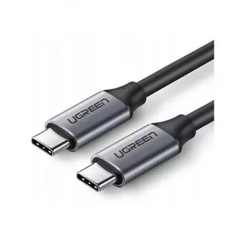 Кабель UGREEN US161 (50751) USB 3.1 Type C Male to C Male Cable Nickel Plating Aluminum Shell Gray
