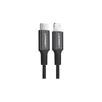 Кабель UGREEN US171 (60752) USB-C to Lightning Cable M/M Nickel Plating ABS Shell. 2м. черный