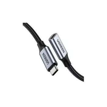 Кабель UGREEN US372 (80810) USB-C 3.1 Male to USB-C Female Gen2 Extension Cable. 0,5м. черный