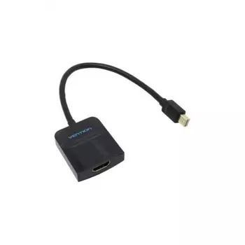 Кабель Vention mini DisplayPort 20M - HDMI F Чёрный (HBCBB)