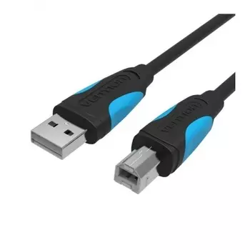 Кабель Vention USB 2.0 AM/BM - 8м. Черный (VAS-A16-B800)