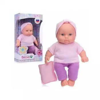 Карапуз с подушечкой Весна кукла 20 см пластмассовая