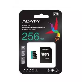 Карта памяти A-Data Micro SDXC 256GB (AUSDX256GUI3V30SA2-RA1)