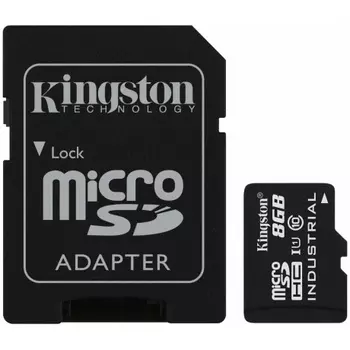 Карта памяти Kingston microSDHC 8Gb Class10 Kingston (SDCIT2/8GB) + адаптером