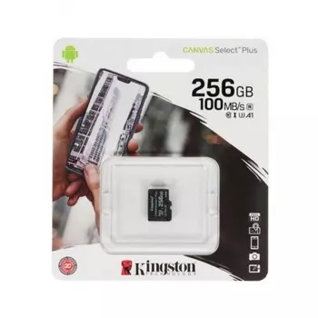 Карта памяти Kingston microSDXC Canvas Select Plus Class 10 256Gb (SDCS2/256GBSP)