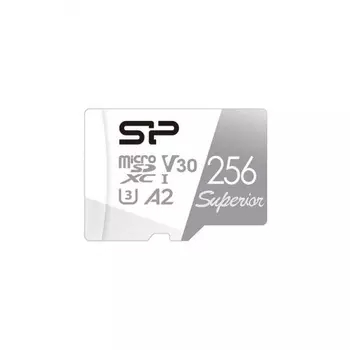 Карта памяти micro SDXC 256Gb Silicon Power Superior UHS-I U3 V30 A2 + ADP (100/80 Mb/s)