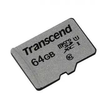 Карта памяти micro SDXC Transcend 64Gb 300S UHS-I U1 (90/45 Mb/s)