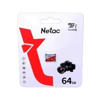 Карта памяти microSDHC 64GB Netac P500 ECO (NT02P500ECO-064G-S) (без SD адаптера)