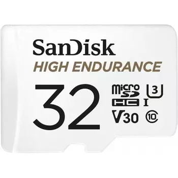 Карта памяти SanDisk 32Gb MicroSD High Endurance + adapter SD (SDSQQNR-032G-GN6IA)